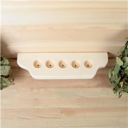 Полка для эфирных масел «Лира», 30×7×3 см, деревянная, настенная, «Добропаровъ»