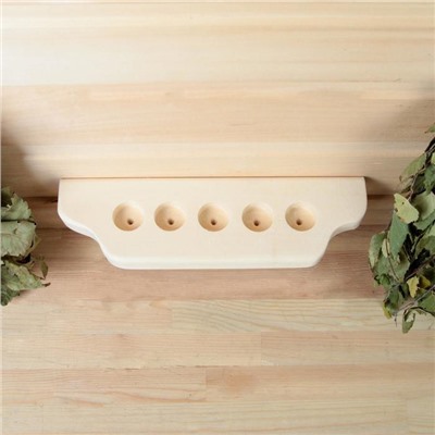 Полка для эфирных масел «Лира», 30×7×3 см, деревянная, настенная, «Добропаровъ»