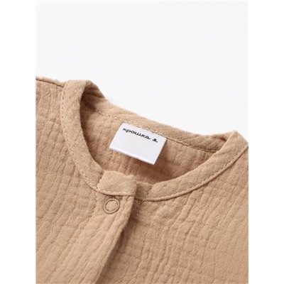 Комбинезон «Крошка Я. Муслин», рост 68-74, бежевый