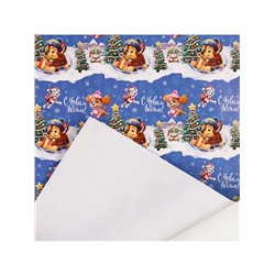 Упаковочная бумага «Пёсики» 70×100 см