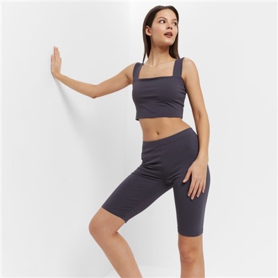 Топ женский MINAKU: Basic line, цвет графитовый, размер 48