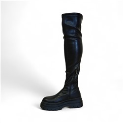 Сапоги-чулки евро зима KW011-1 черные