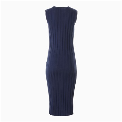 Платье вязаное миди женское MINAKU: Knitwear collection, синее, размер 44