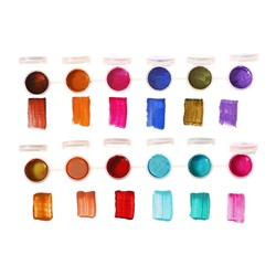 Краска акриловая, набор 24 цвета × 3 мл, Calligrata, морозостойкие, в пакете