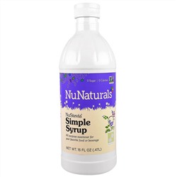 NuNaturals, Сахарный сироп с экстрактом Стевии, 16 ж. унций (.47 л)