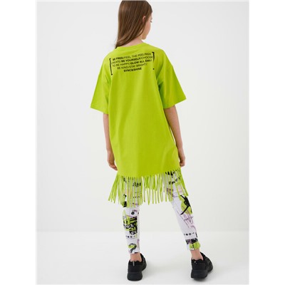 Брюки трикотажные для девочек (легинсы), 2 пары в комплекте