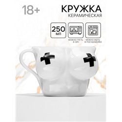 Кружка чайная керамическая Censored, 250 мл, 18+