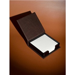 Подарочный набор Ежедневник недатированный А5 320стр. "ШЕВРЕТ ГЛОСС ТАБАЧНЫЙ" + подставка с блоком 70560 Феникс