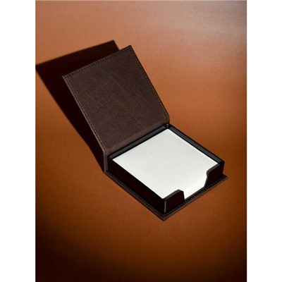 Подарочный набор Ежедневник недатированный А5 320стр. "ШЕВРЕТ ГЛОСС ТАБАЧНЫЙ" + подставка с блоком 70560 Феникс