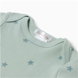 Боди детское, цвет мятный, рост 62 см (1-3 мес)