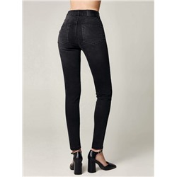 Брюки джинсовые женские CONTE CON-482 Джинсы skinny с патами по талии