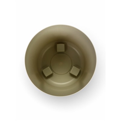 Кашпо для цветов «Флориан», 19 л, d=30 см, h=44.7 см, пластиковое, с автополивом, на ножках, белое