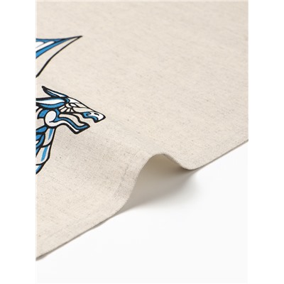 Набор новогодний кухонный: полотенце 35×60, прихватка 18×18, лён 50%, хлопок 50%, 160 г/м²