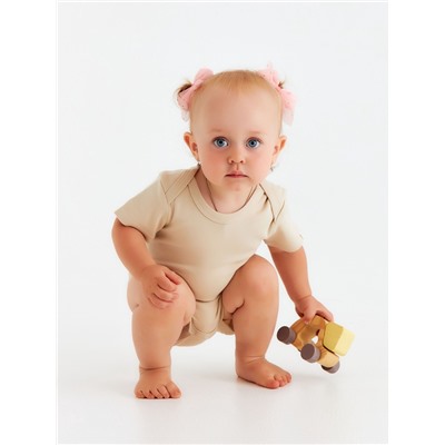 Набор боди SL HOME, рост 80-86 см, бежевый, кофейный