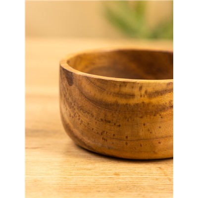 Миска, 10×10×5 см, тиковое дерево