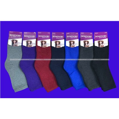 Термоноски женские внутри махра однотонные