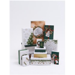Набор коробок подарочных 15 в 1 «Роскошный Новый год», 12×7×4 см - 46.5×35×17.5 см