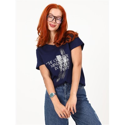 Сопряжение - футболка чернильный