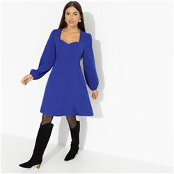 Платье насыщенного синего цвета, Успешный прогрев (new)