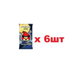 Angry birds 20шт Влажные салфетки детские Мальчик 6шт
