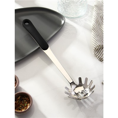 Ложка для спагетти из нержавеющей стали Доляна Home, 32×8,5 см, толщина 3 мм