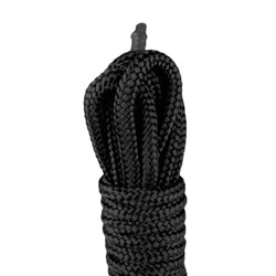 Черная веревка для бондажа Easytoys Bondage Rope - 5 м.