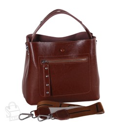 Сумка женская кожаная 8702NN brown Natale Navetta