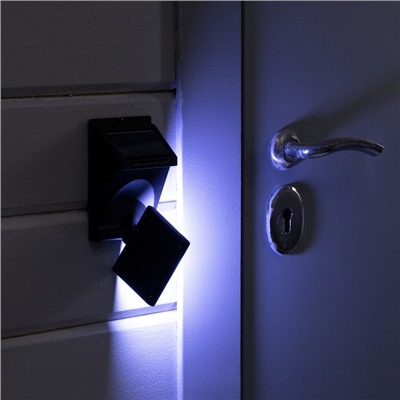 Светильник на солнечной батарее «СТАРТ», 10×5x13 см, 20LED, IP65, поворотный, свечение белое