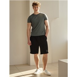 Шорты из тонкого футера с эластаном