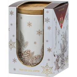 HILLTOP. Новый год. Керамика. Чайница «Маленькая Европа» 50 гр. чайница керам.