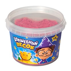 Кинетический песок "Волшебный песок" 2400 гр., ведерко, розовый