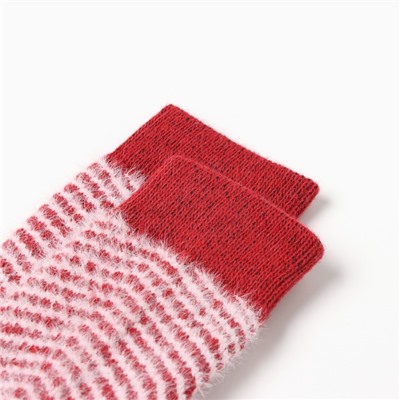 Носки женские махровые MINAKU, красные, размер 36-41