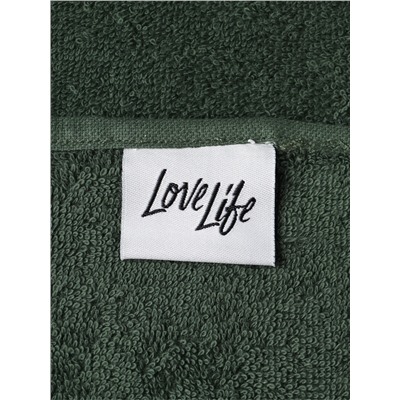 Полотенце махровое LoveLife «Танами» 70×130 см, зелёное, 100% хлопок, 430 г/м²