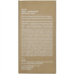 Skin79, Super+ Beblesh, оригинальный BB-крем, SPF 30 PA++, золото, 40 мл
