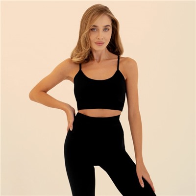 Топ спортивный на бретелях женский ONLYTOP, размер L, чёрный