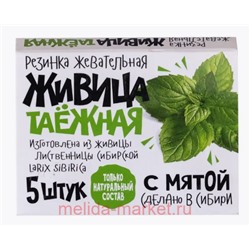Живица Алтайская жевательная резинка с мятой №5