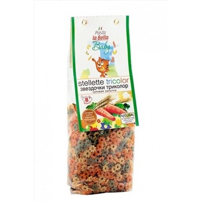Макароны пшеничные Звездочки "Триколор" 400г ЭКОПРОДУКТЫ, 1189875