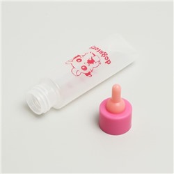 Бутылочка для вскармливания грызунов 30 мл с силиконовой соской (короткий носик), розовая