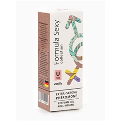 Парфюмерное масло женское с феромонами Formula Sexy Collection Vanilla U109, 8 мл (по мотивам Vanilla Blend (Zielinski & Rozen)