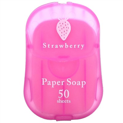 Charley, Paper Soap, Strawberry, 50 Sheets