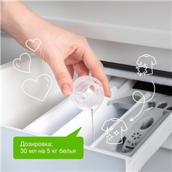 Кондиционер-ополаскиватель для белья Synergetic «Миндальное молочко», гипоаллергенный, биоразлагаемый, 5 л