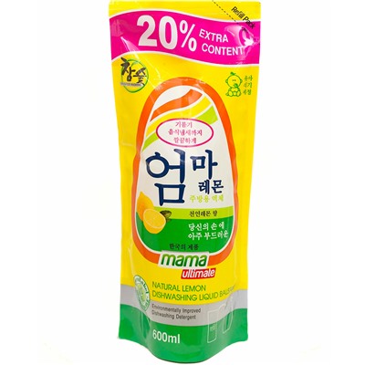 MAMA ULTIMATE Бальзам для мытья посуды «Лимон» 600 мл