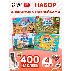 100 наклеек набор «Обучающие», 4 шт. по 12 стр.