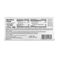 California Gold Nutrition, Foods, батончики с арахисом и кусочками черного шоколада, 12 штук, 40 г (1,4 унции) каждый