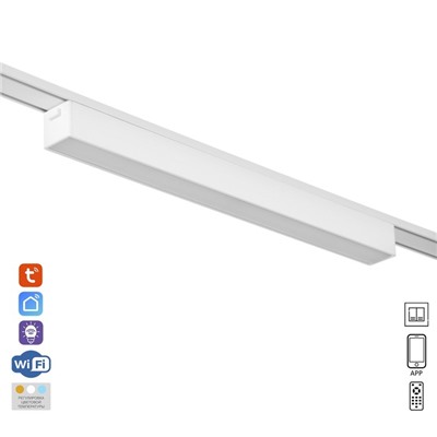 Светильник трековый ULTRA «Линия», светодиодный, 10 Вт, 48 В, 3000K-5700К, CRI90, 31.5×2.6×2.4 см, белый