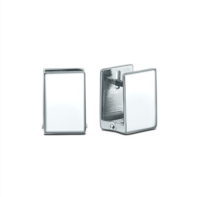 Серьги-пусеты из серебра родированные 3001029273