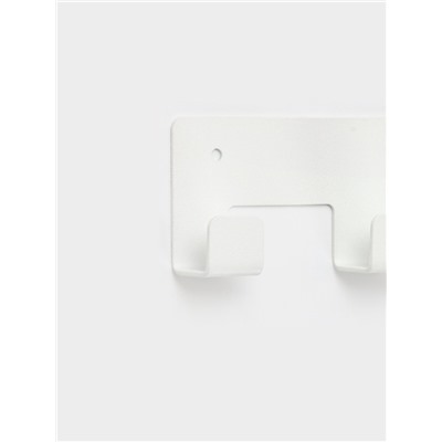 Вешалка настенная, 5 крючков, белая