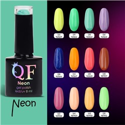 Гель лак для ногтей, неоновый, трехфазный, 8 мл, LED/UV, зелёный (28)