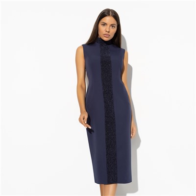 Платье-футляр‑футляр, Поцелуй удачи (night, с манжетами)