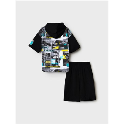 Комплект трикотажный для мальчиков: джемпер (футболка), шорты